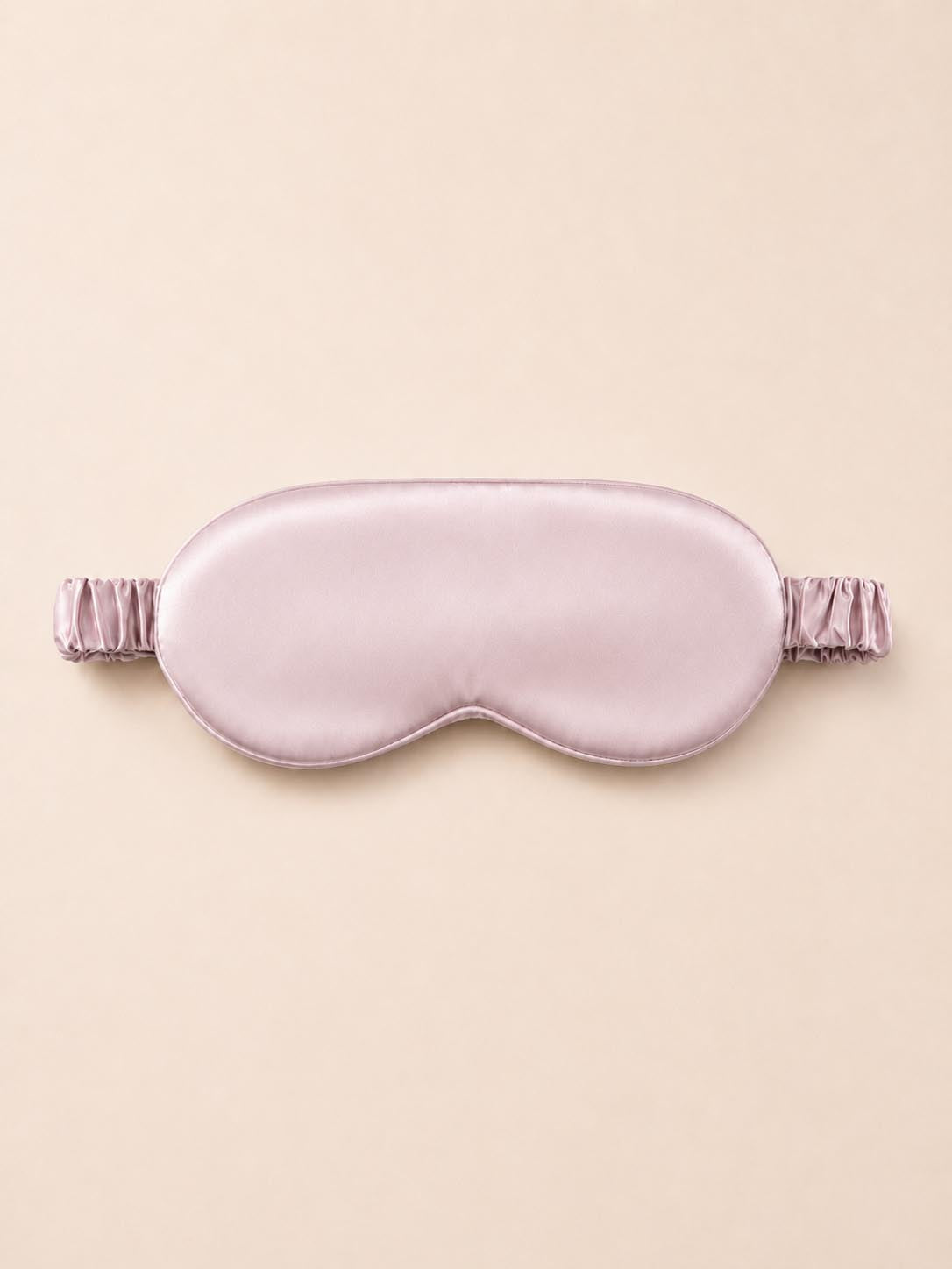 19 Momme 100% Mulberry Silk Sleep Eye Mask with Elastic Band#color_Dusty_Blush