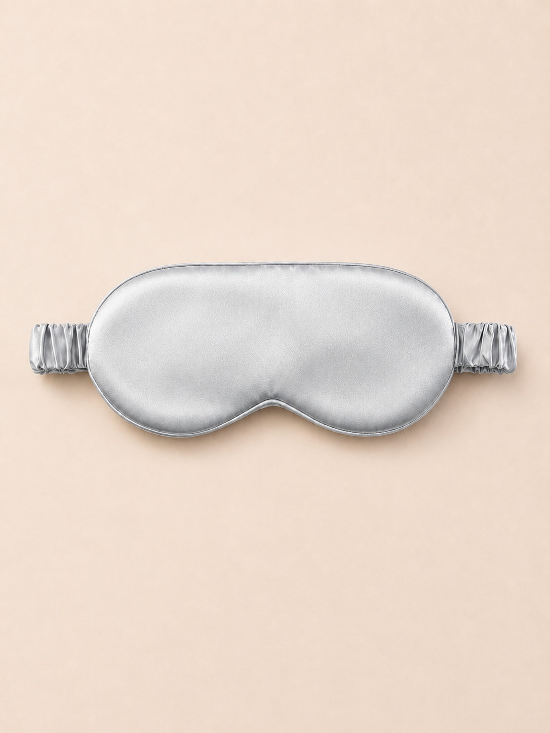 19 Momme 100% Mulberry Silk Sleep Eye Mask with Elastic Band#color_Grey