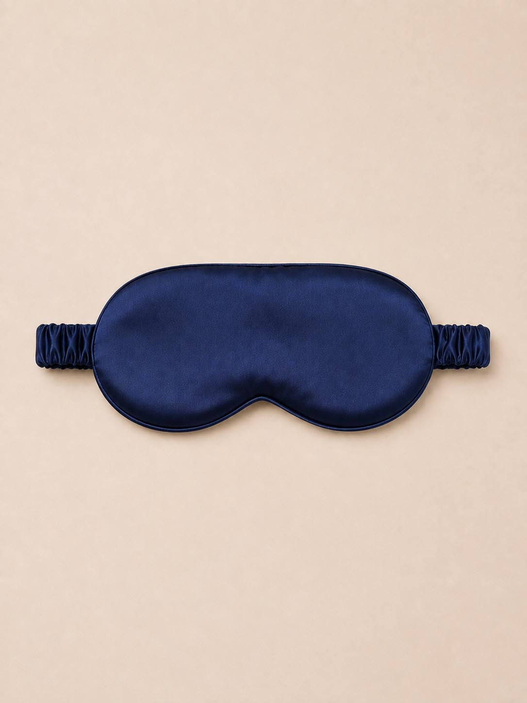 19 Momme 100% Mulberry Silk Sleep Eye Mask with Elastic Band#color_Navy