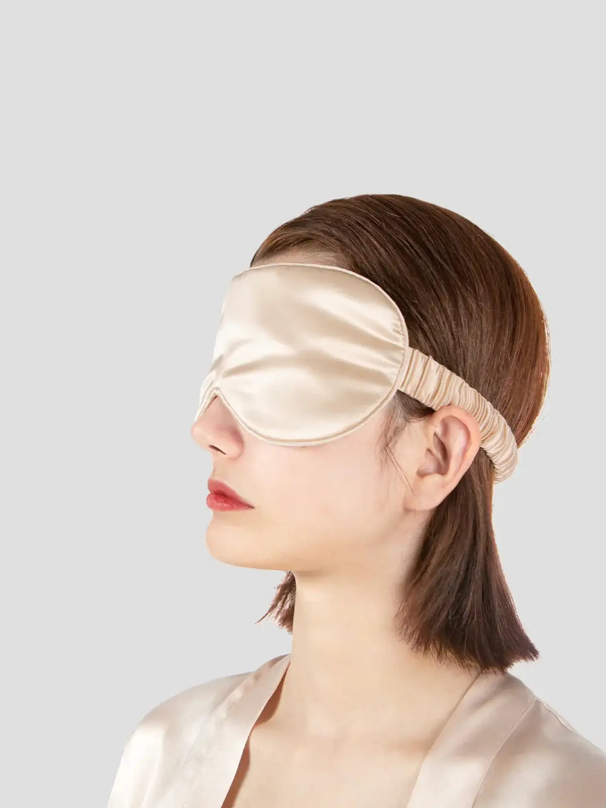 Heavy shiny silk eye mask - JANCESILK