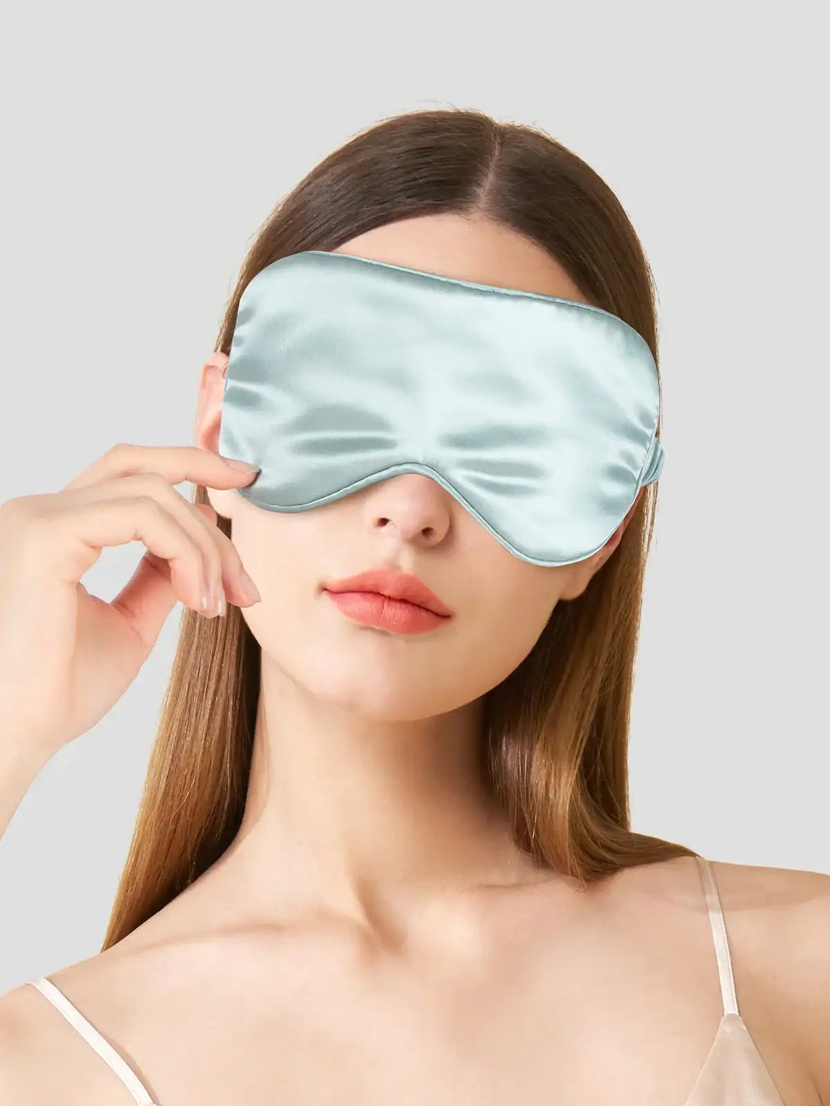 Heavy shiny silk eye mask - JANCESILK