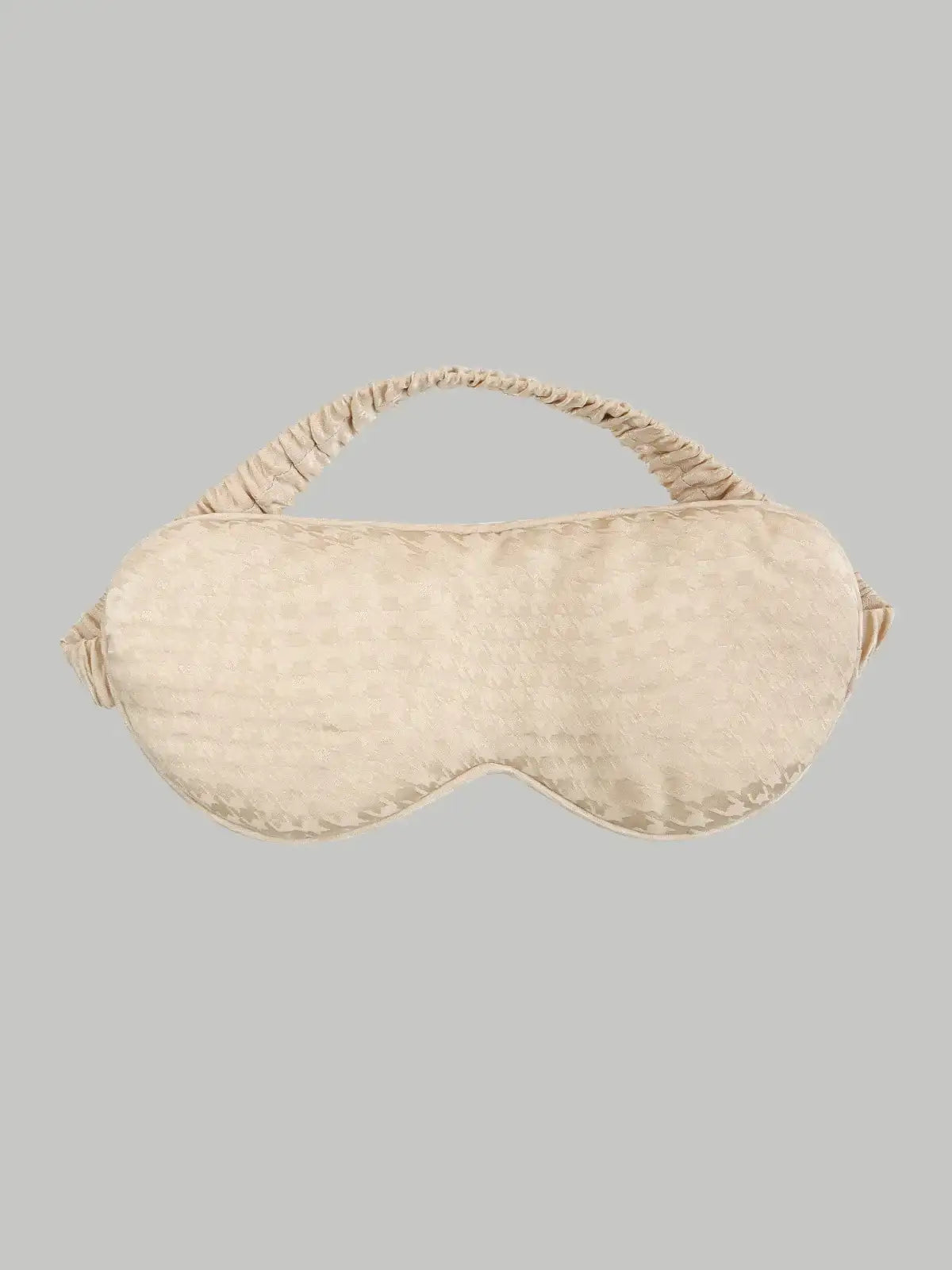 Houndstooth Silk Jacquard Eye Mask - JANCESILK