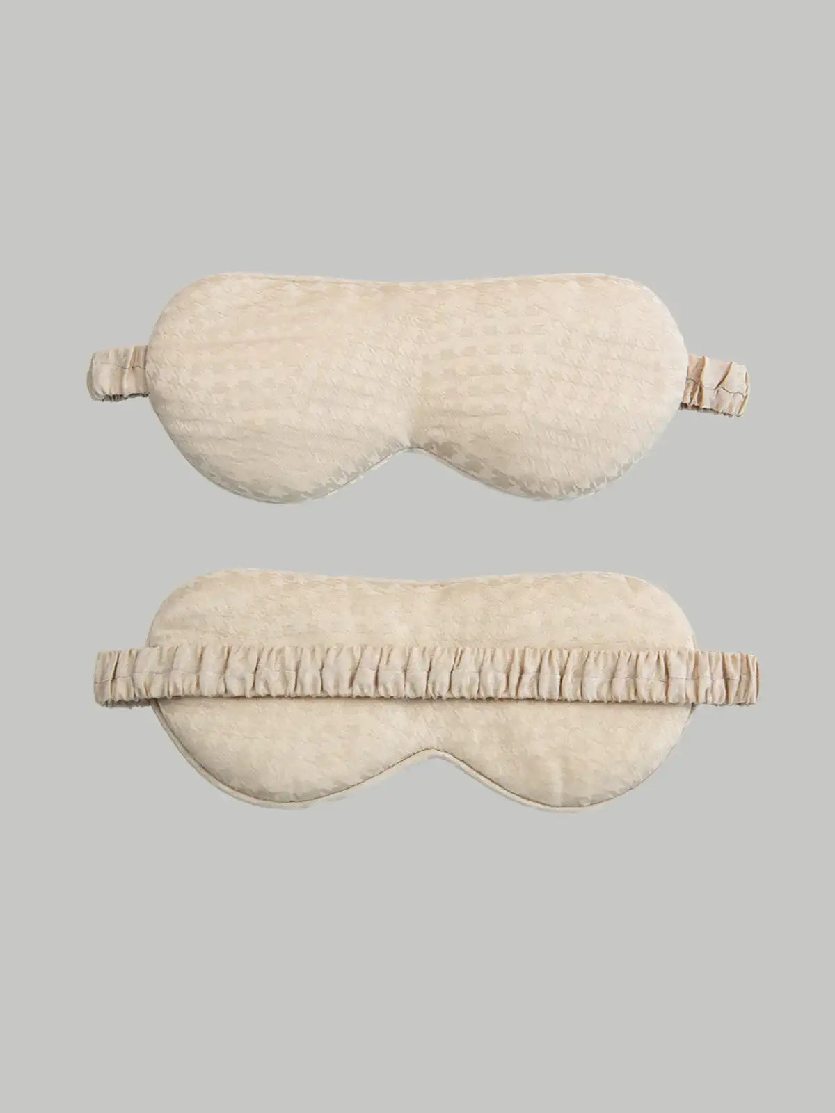 Houndstooth Silk Jacquard Eye Mask - JANCESILK