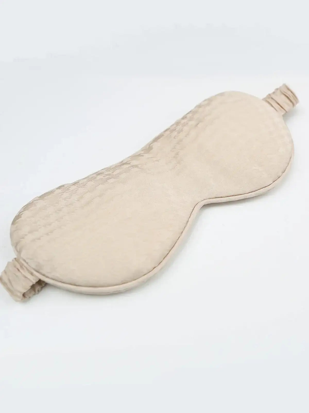 Houndstooth Silk Jacquard Eye Mask - JANCESILK