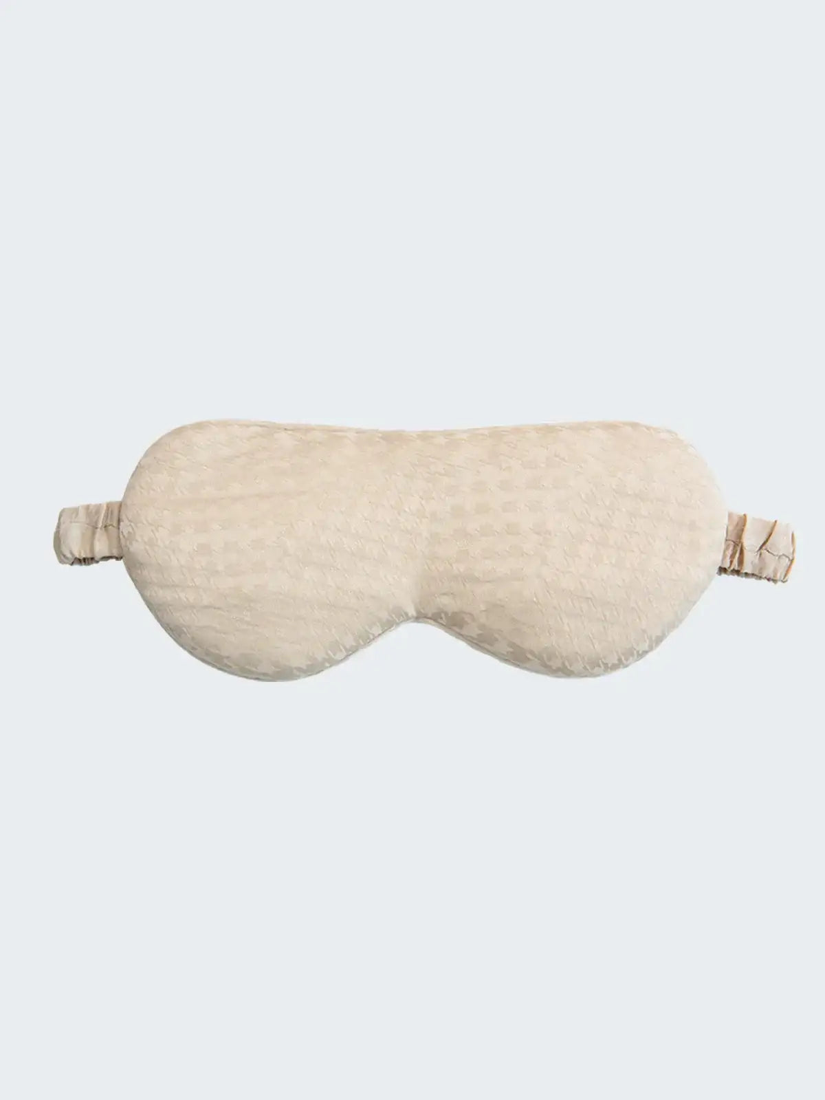 Houndstooth Silk Jacquard Eye Mask - JANCESILK