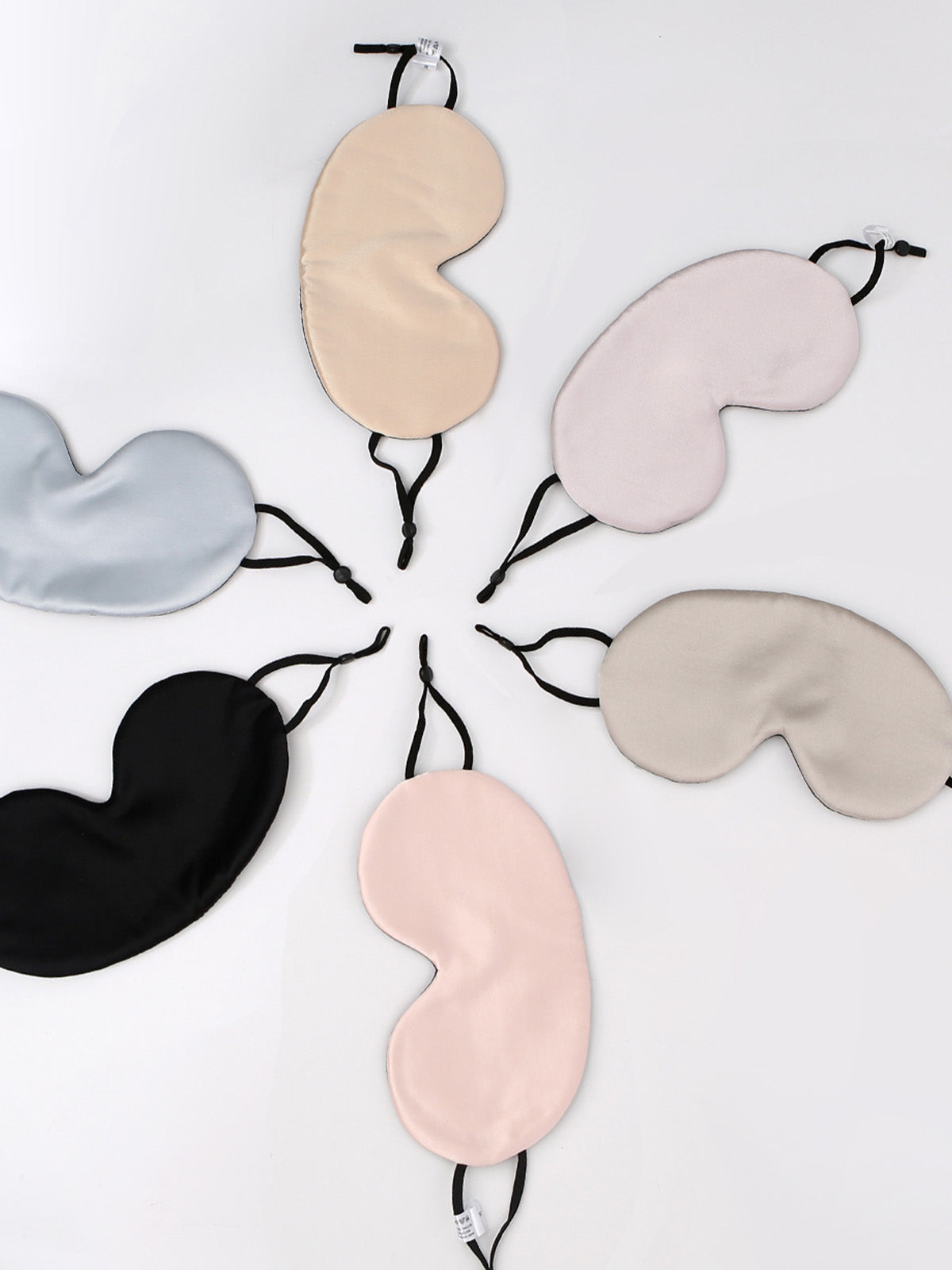 Ultra-thin ear-hanging silk eye mask