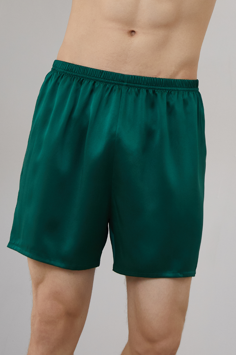 Men's silk shorts