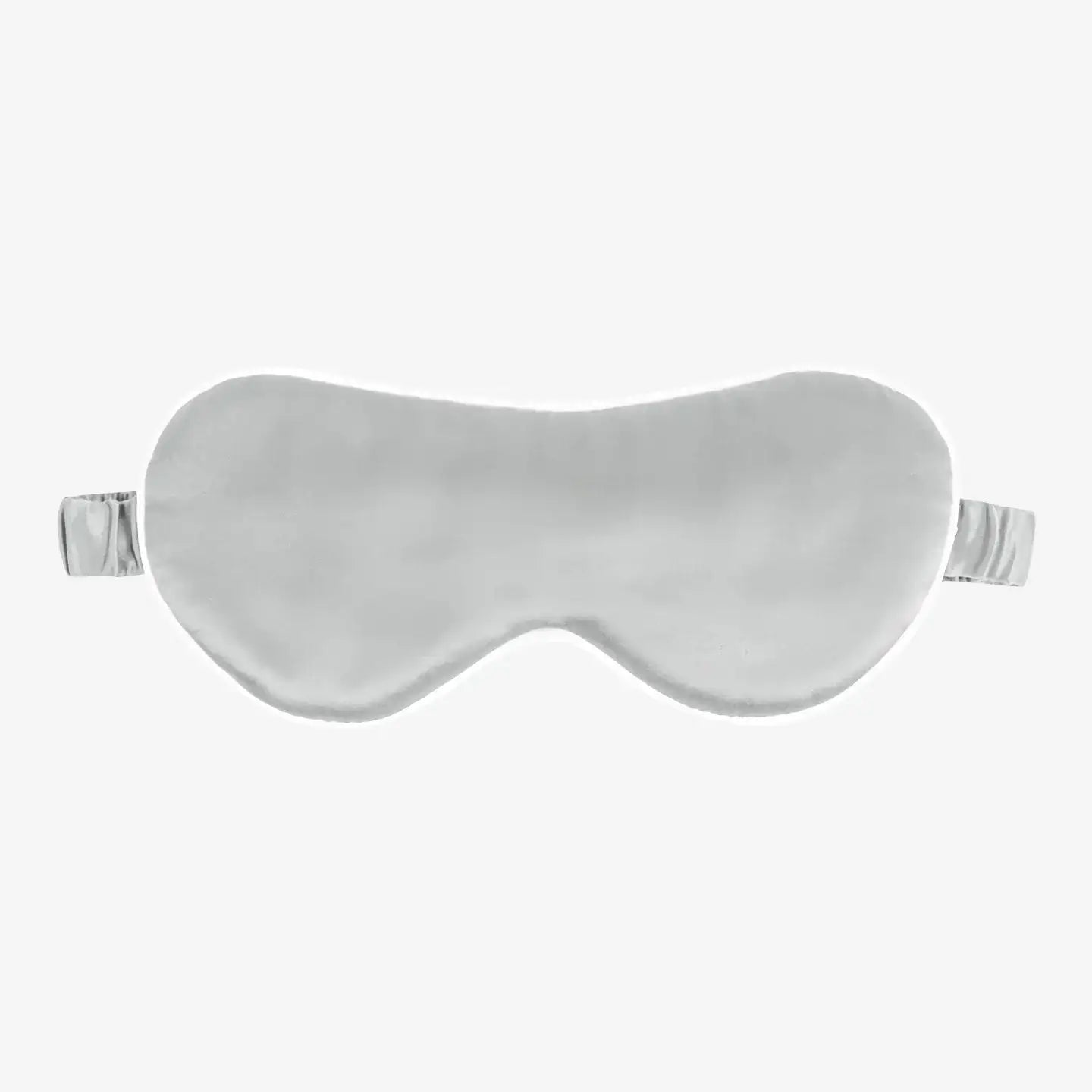 White edge silk eye mask