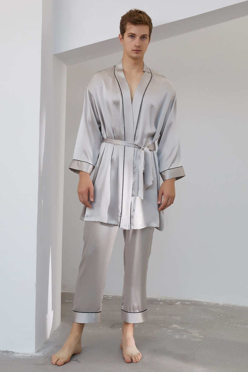 Men's robe and trousers set