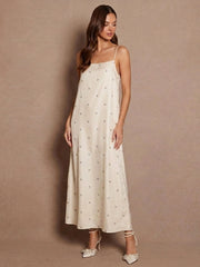 Printed Silk Twill Cami Maxi Dress#color_Seashell Print