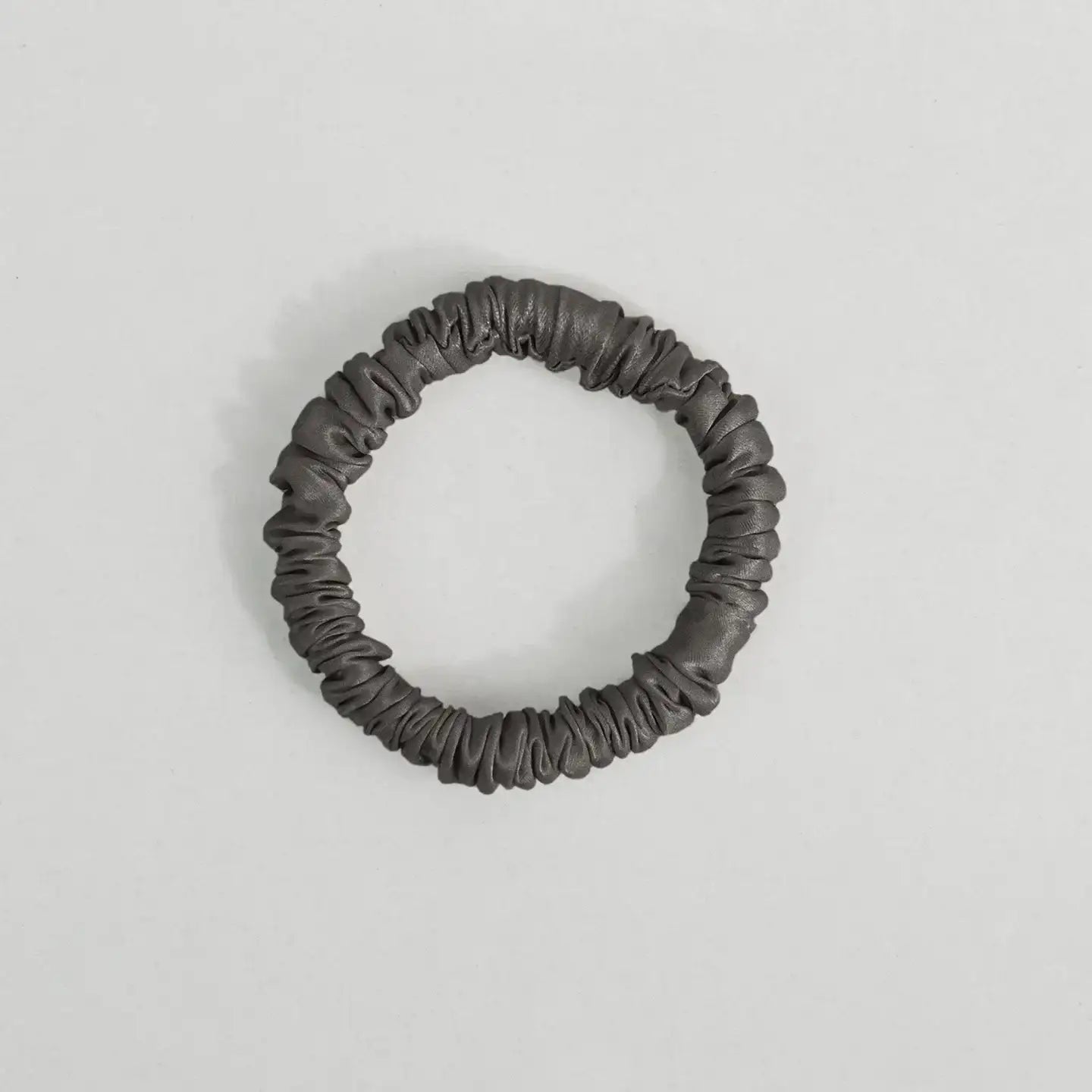 22 Momme 1CM Shiny Silk Scrunchies - JANCESILK
