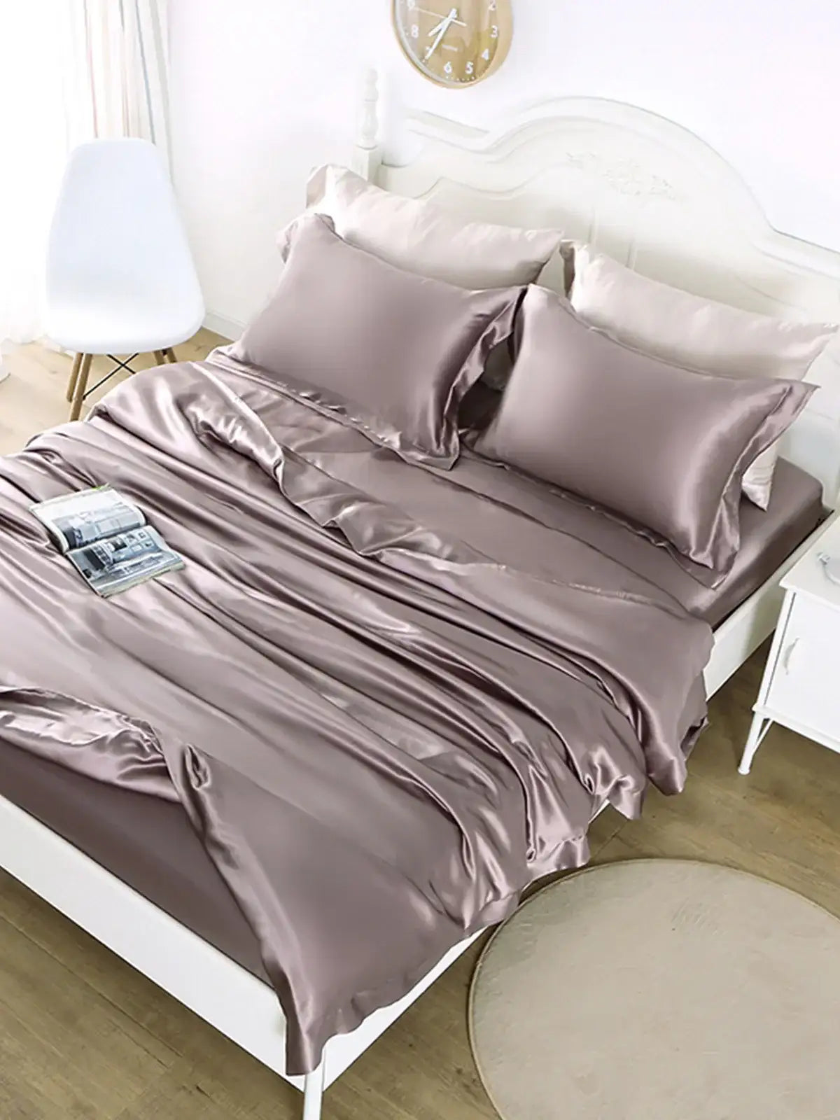 30 Momme 100% Mulberry Silk Fitted Sheet - JANCESILK