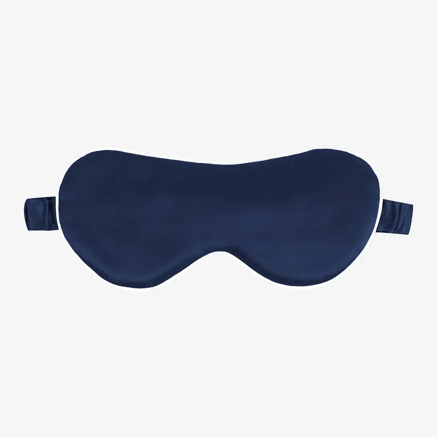White edge silk eye mask