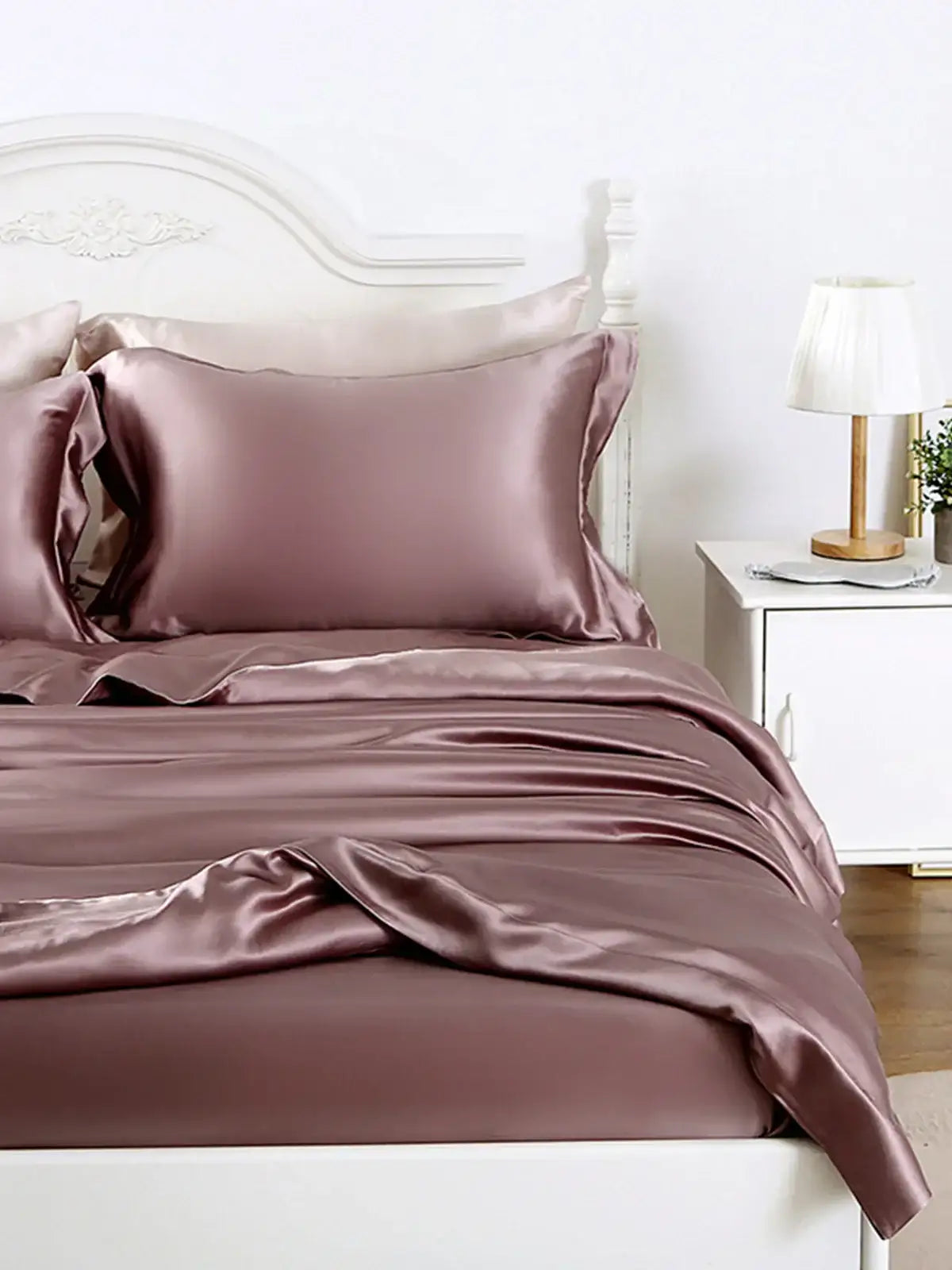 30 Momme 100% Mulberry Silk Fitted Sheet - JANCESILK