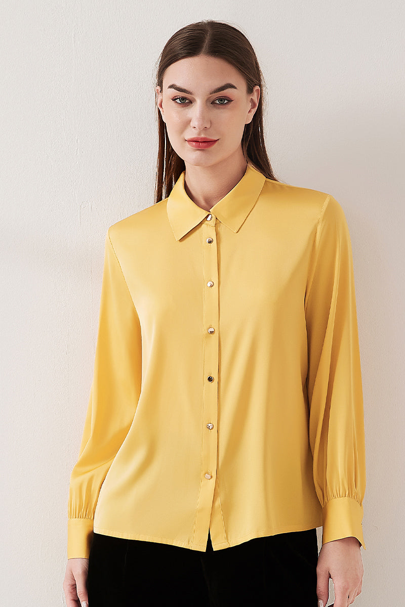 Stretch silk double joe shirt