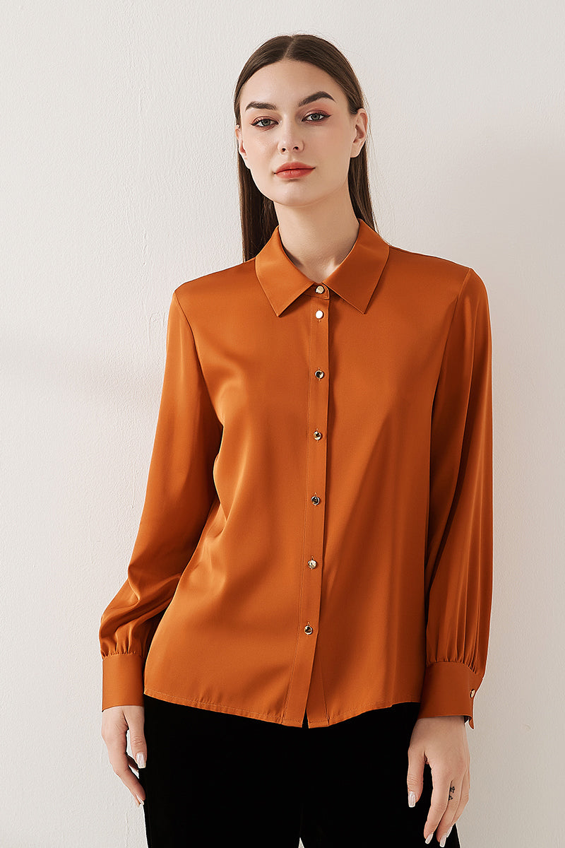 Stretch silk double joe shirt
