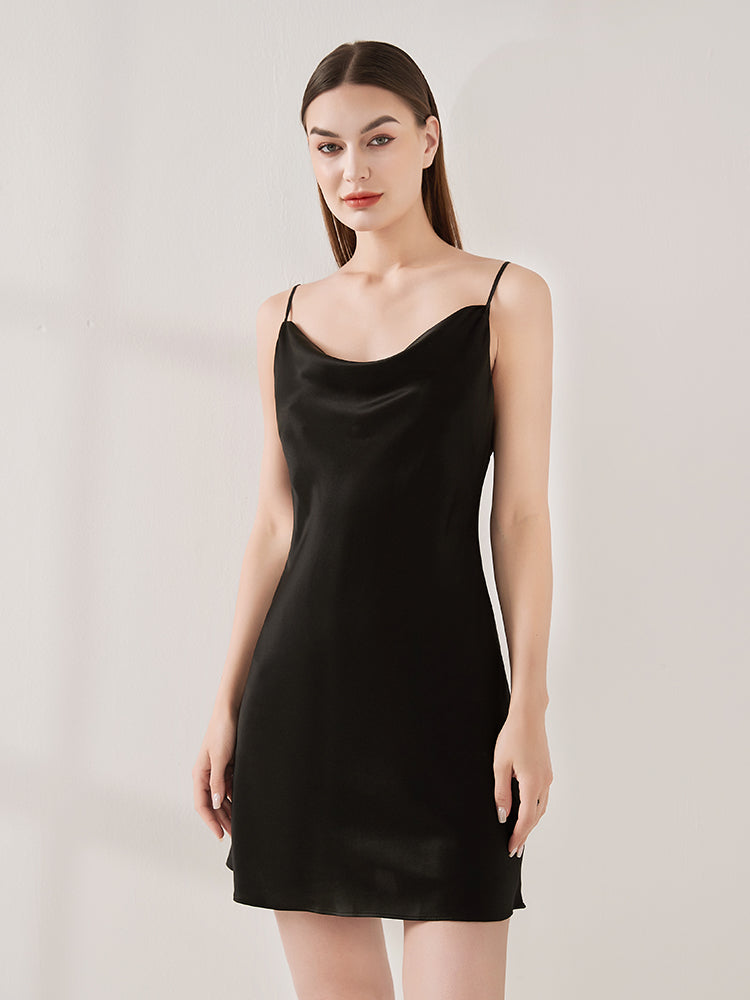 Sexy Swing Neck Suspender Dress