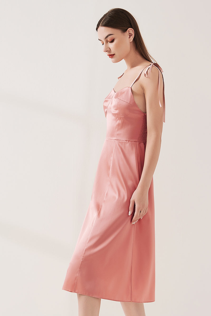 Tie-Sleeve Slip Dress