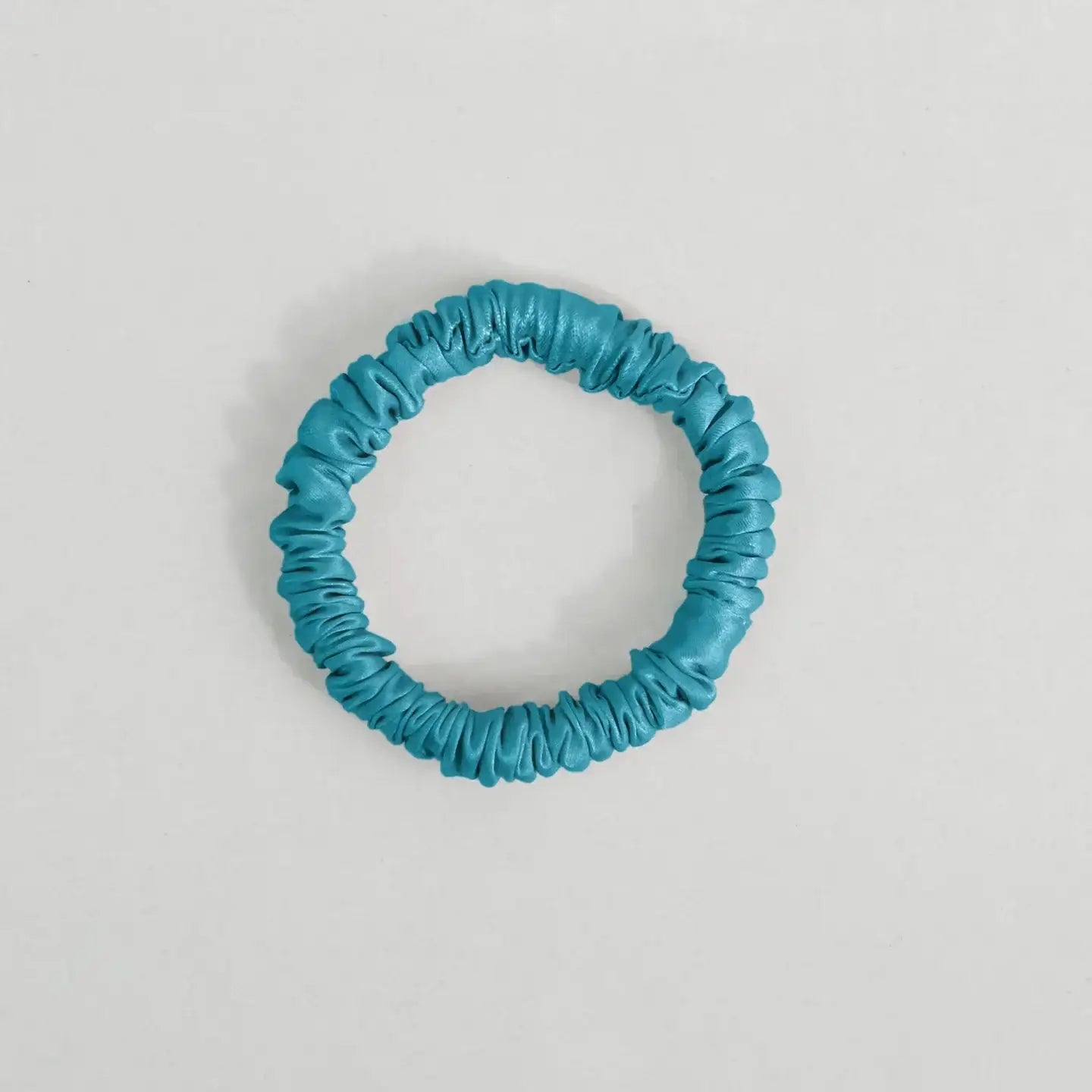 22 Momme 1CM Shiny Silk Scrunchies - JANCESILK