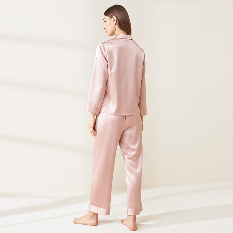 30 Momme Super Heavy Temperament Long Sleeve Trousers Set