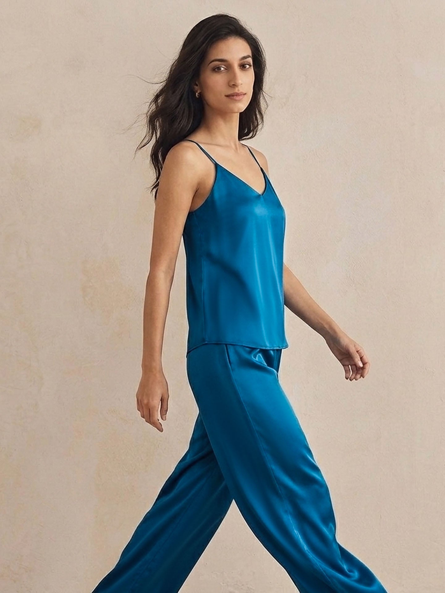 Silk Stretch Satin Camisole Top