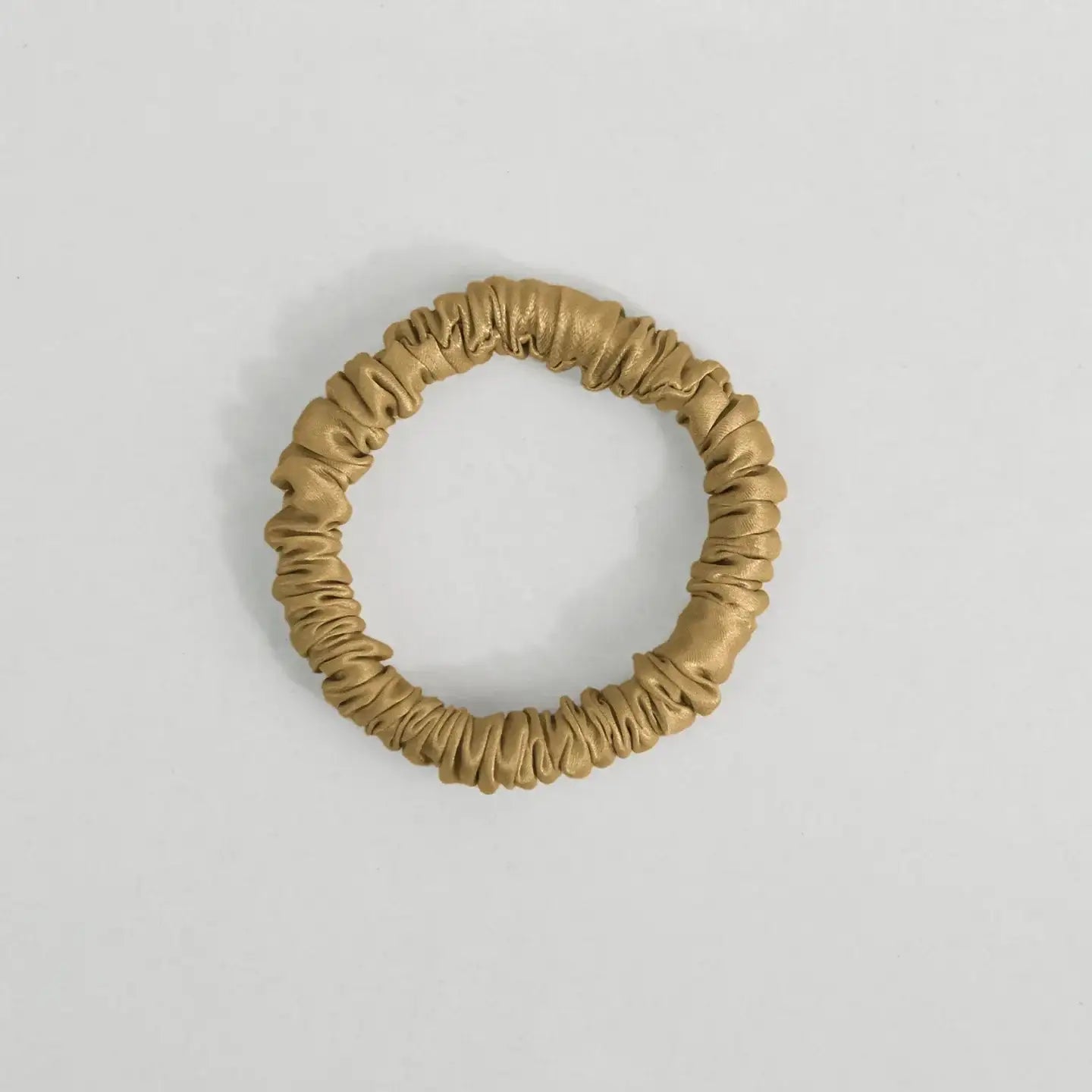 22 Momme 1CM Shiny Silk Scrunchies - JANCESILK