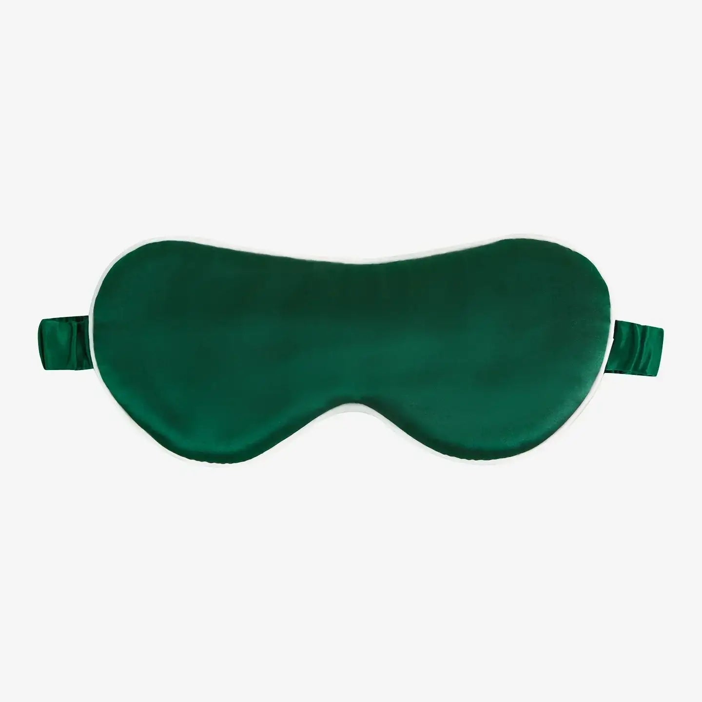 White edge silk eye mask