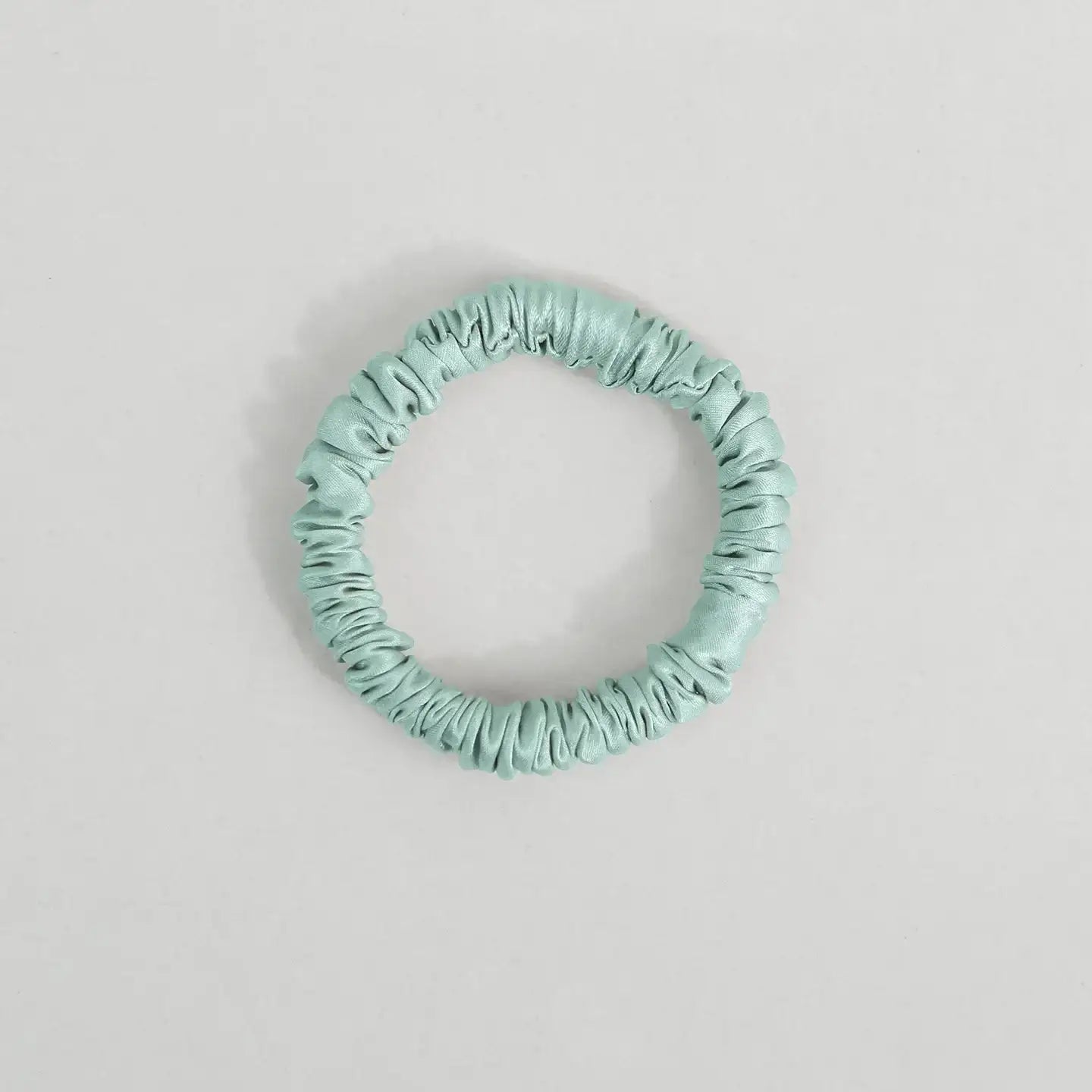 22 Momme 1CM Shiny Silk Scrunchies