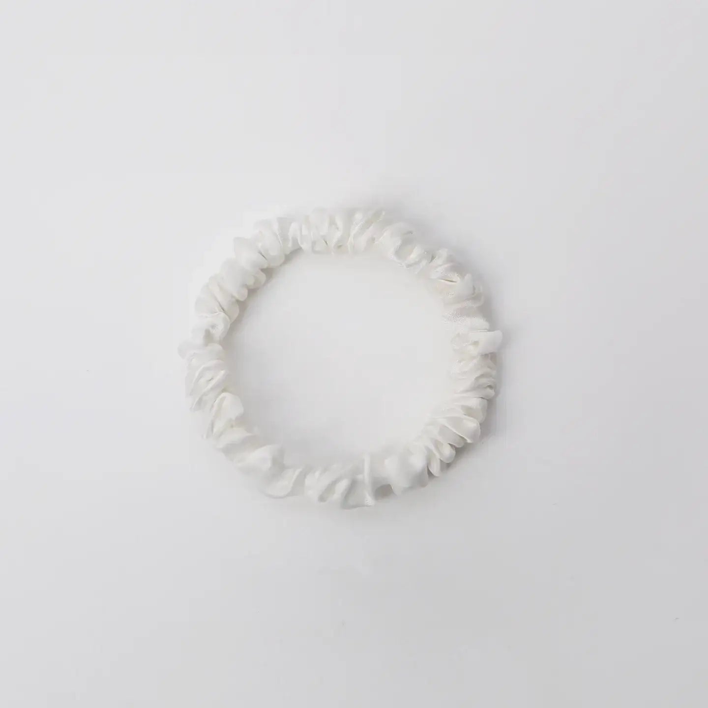 22 Momme 1CM Shiny Silk Scrunchies