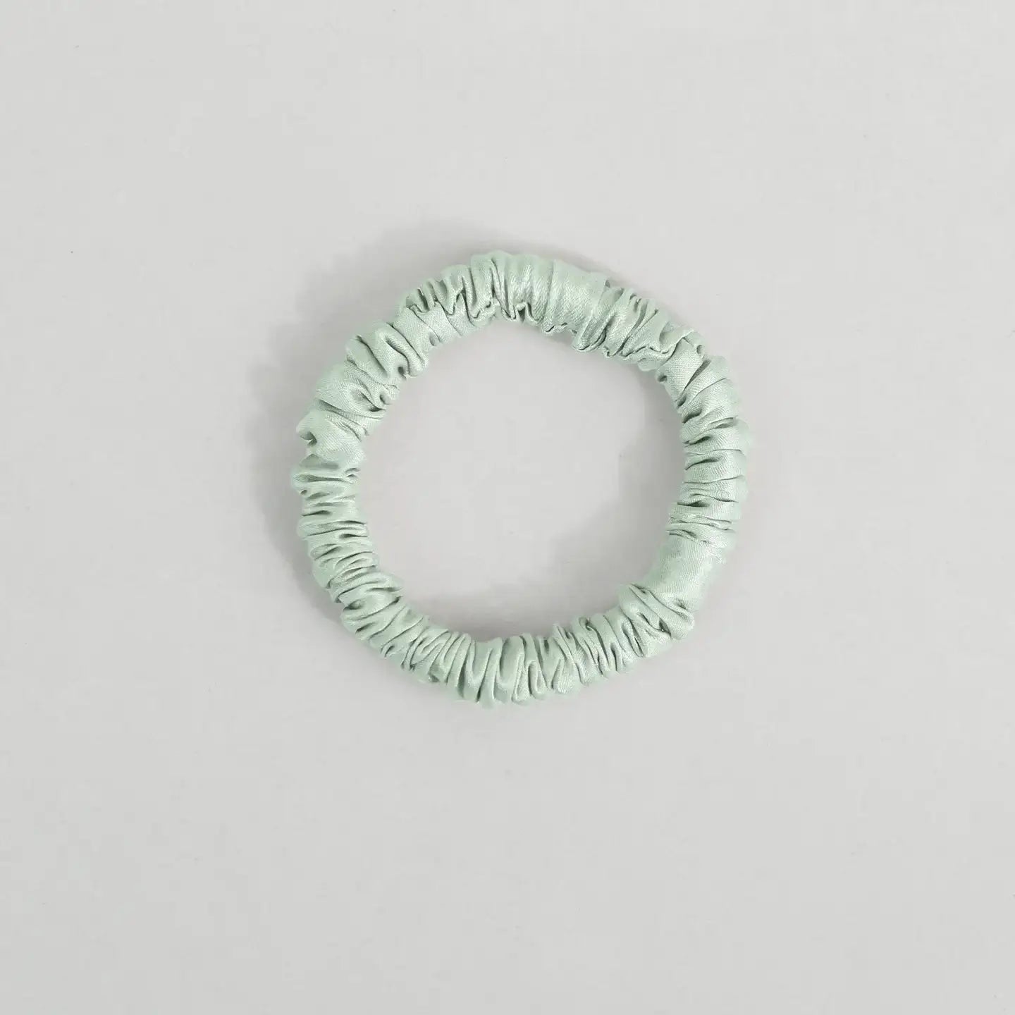 22 Momme 1CM Shiny Silk Scrunchies