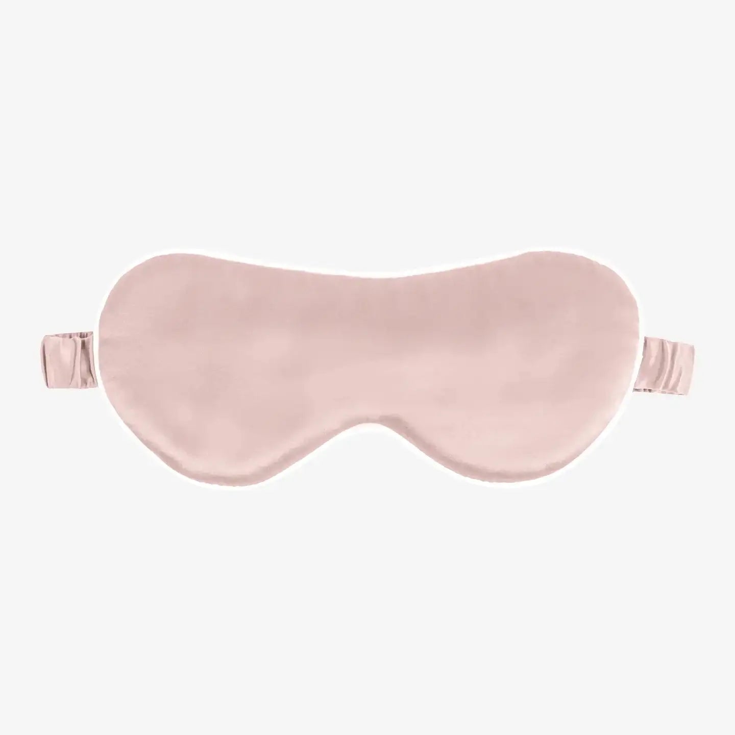 White edge silk eye mask