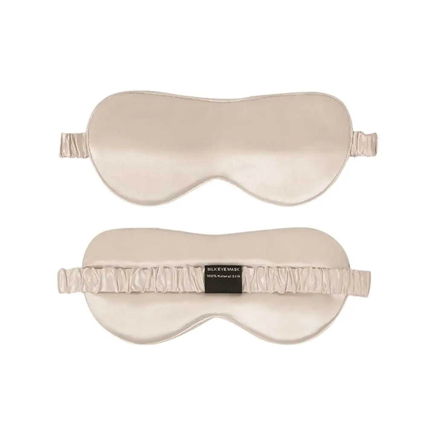 Heavy shiny silk eye mask