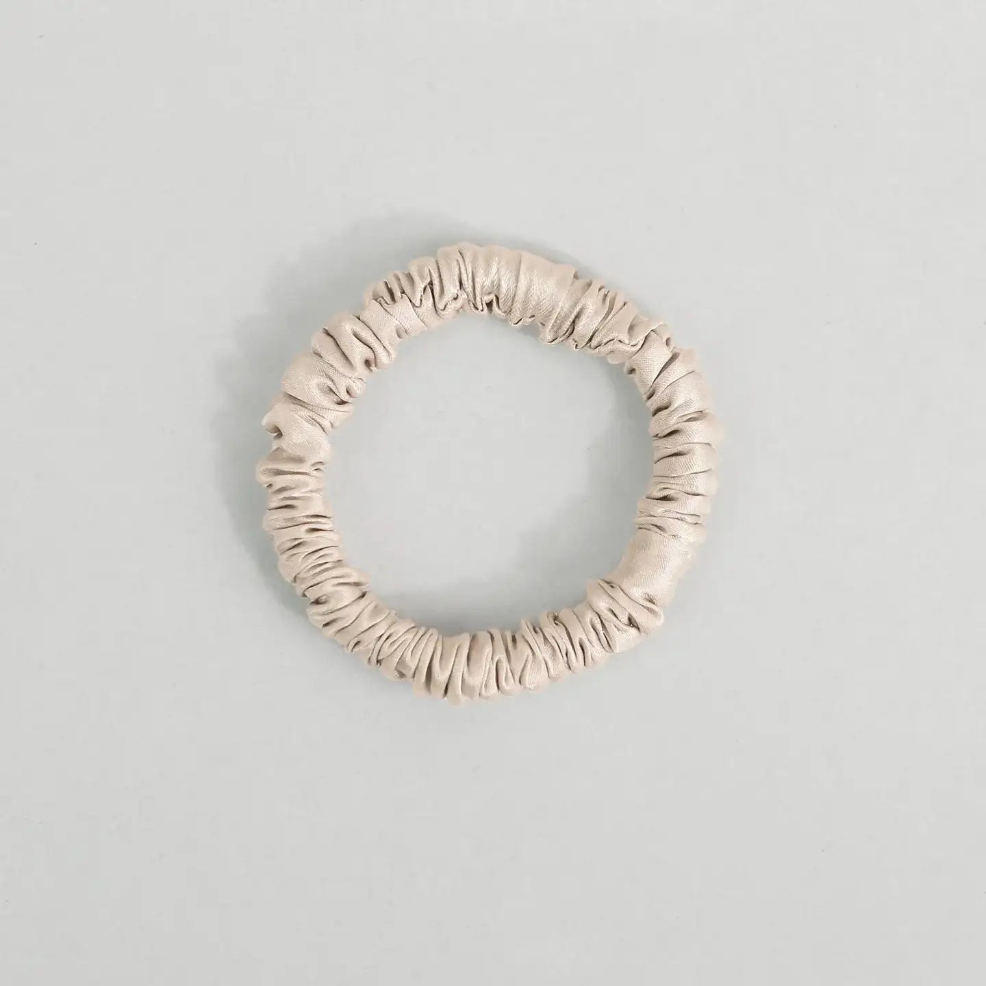 22 Momme 1CM Shiny Silk Scrunchies - JANCESILK